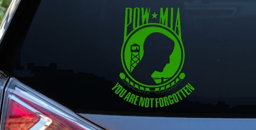 POW MIA You Are Not Forgotten Military Car or Truck Window Decal Sticker