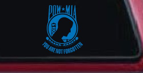 POW MIA You Are Not Forgotten Military Car or Truck Window Decal Sticker