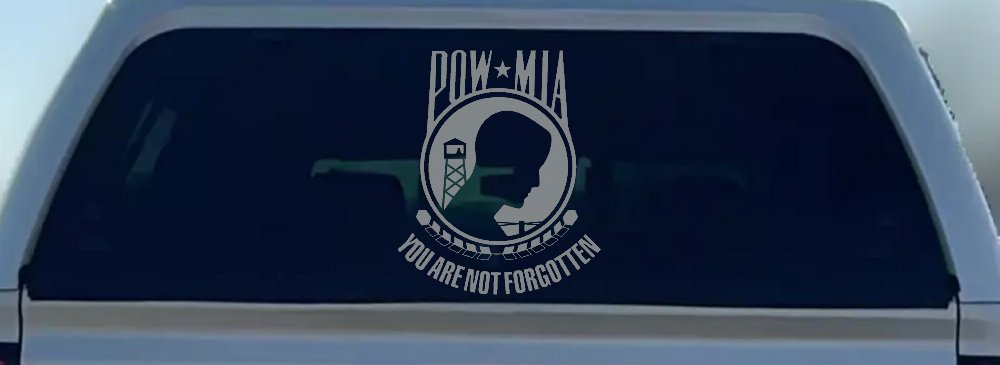 POW MIA You Are Not Forgotten Military Car or Truck Window Decal Sticker