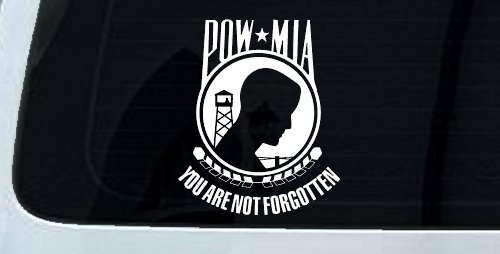 POW MIA You Are Not Forgotten Military Car or Truck Window Decal Sticker