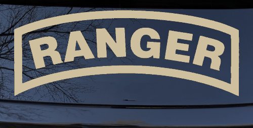 Ranger Military Car or Truck Window Decal Sticker (Desert Sand)