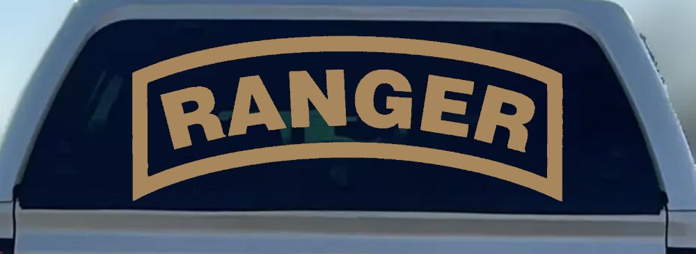 Ranger Military Car or Truck Window Decal Sticker