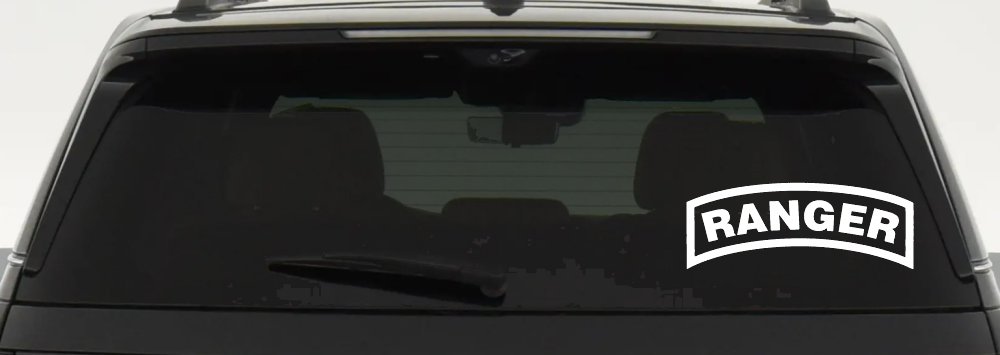 Ranger Military Car or Truck Window Decal Sticker