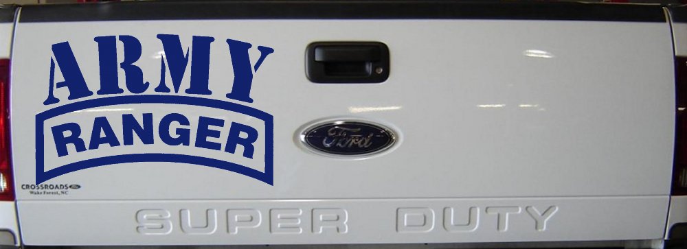 Army Ranger Military Car or Truck Window Decal Sticker (Navy)