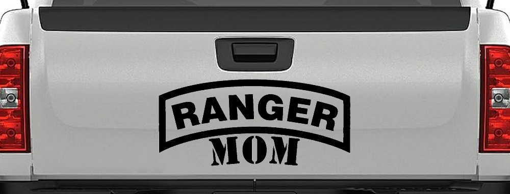 Ranger Mom Military Car or Truck Window Decal Sticker (Black)
