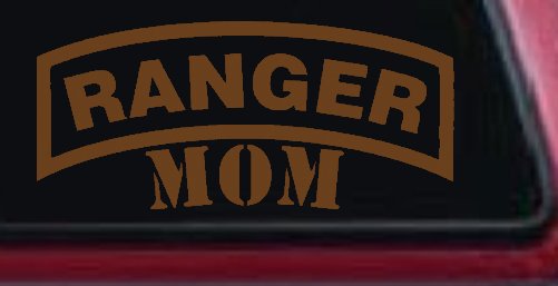 Ranger Mom Military Car or Truck Window Decal Sticker (Copper)