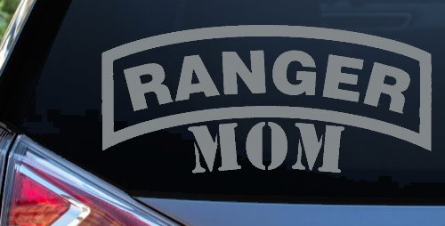 Ranger Mom Military Car or Truck Window Decal Sticker (Telegrey)
