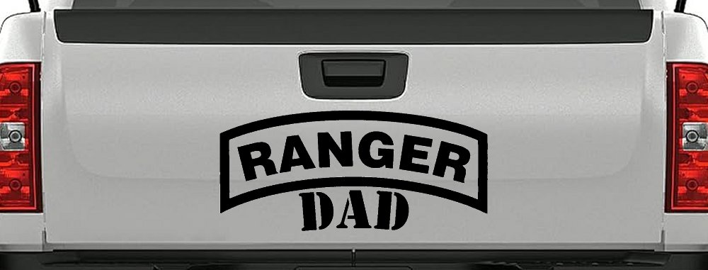 Ranger Dad Military Car or Truck Window Vinyl Decal Sticker (Black)