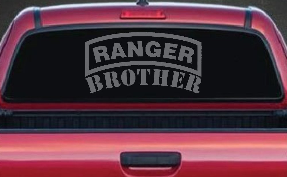 Ranger Brother Military Car or Truck Window Vinyl Decal Sticker (Silver)