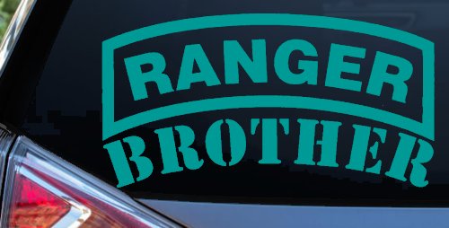 Ranger Brother Military Car or Truck Window Decal Sticker (Turquoise)