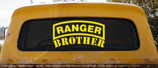 Ranger Brother Military Car or Truck Window Decal Sticker