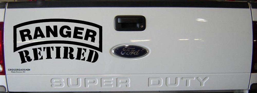Ranger Retired Military Car or Truck Window Decal Sticker