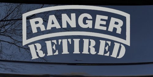 Ranger Retired Military Car or Truck Window Decal Sticker