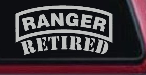Ranger Retired Military Car or Truck Window Decal Sticker