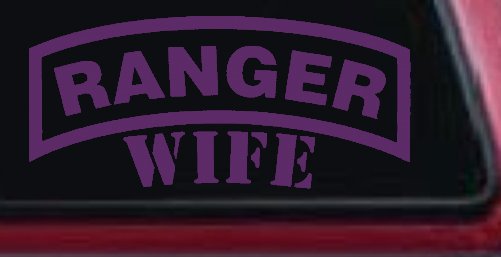 Ranger Wife Military Car or Truck Window Decal Sticker