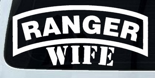Ranger Wife Military Car or Truck Window Decal Sticker