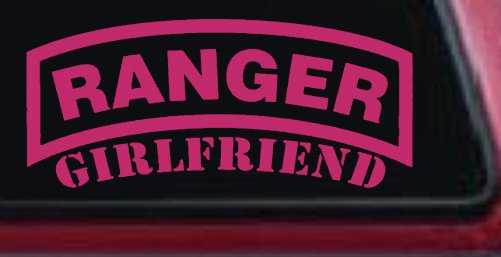 Ranger Girlfriend Military Car or Truck Window Decal Sticker