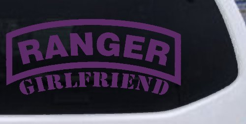 Ranger Girlfriend Military Car or Truck Window Decal Sticker (Violet)