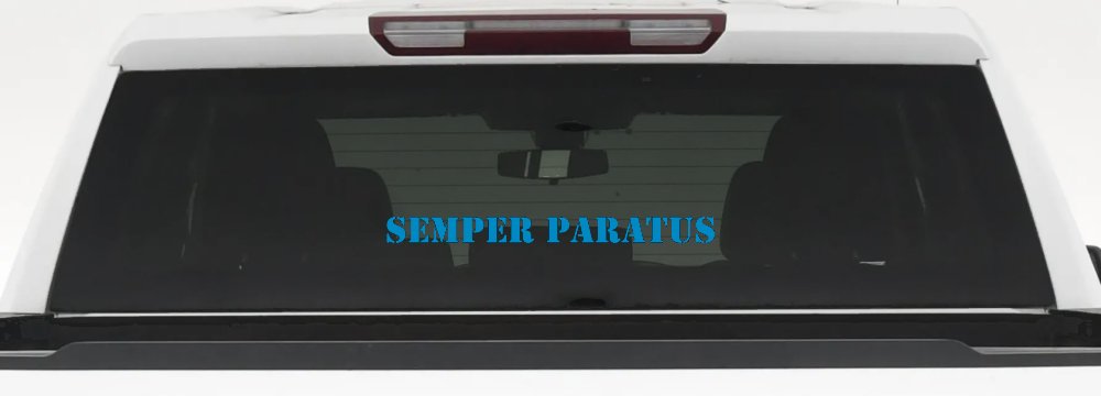 SEMPER PARATUS Military Car or Truck Window Decal Sticker