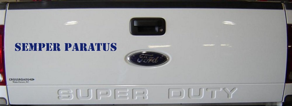 SEMPER PARATUS Military Car or Truck Window Decal Sticker (Navy)