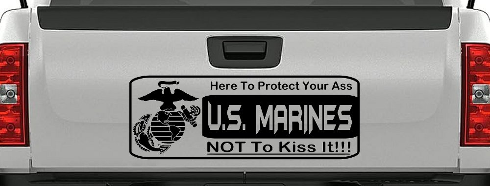 Marine Protect You Military Car or Truck Window Decal Sticker