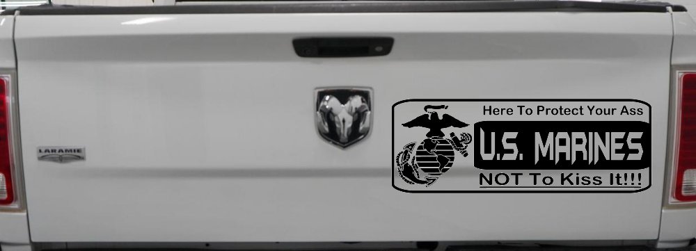 Marine Protect You Military Car or Truck Window Decal Sticker