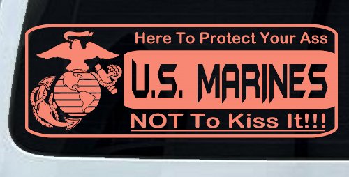 Marine Protect You Military Car or Truck Window Decal Sticker