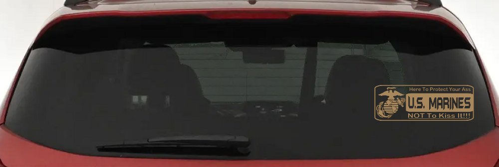 Marine Protect You Military Car or Truck Window Decal Sticker