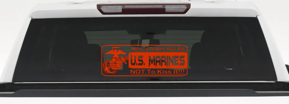 Marine Protect You Military Car or Truck Window Decal Sticker