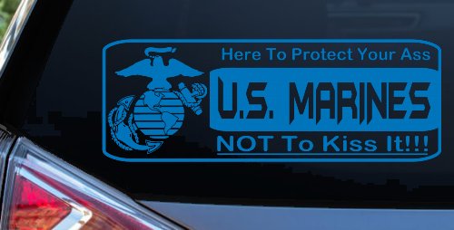 Marine Protect You Military Car or Truck Window Decal Sticker