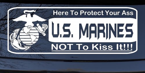 Marine Protect You Military Car or Truck Window Decal Sticker