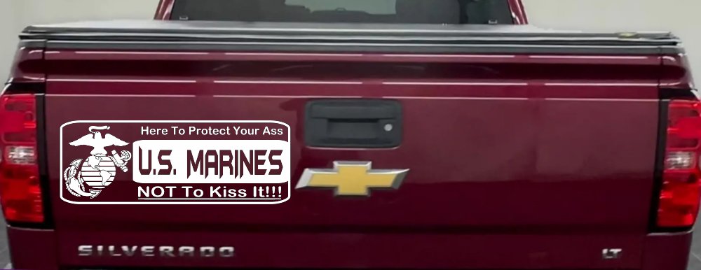 Marine Protect You Military Car or Truck Window Decal Sticker