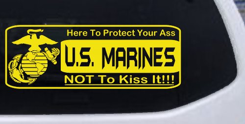Marine Protect You Military Car or Truck Window Decal Sticker