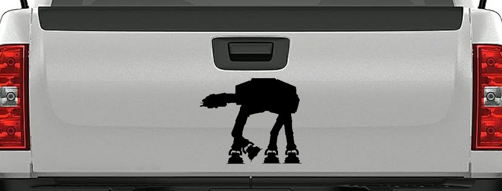Walker AT-AT Sci Fi Car or Truck Window Decal Sticker (Black)