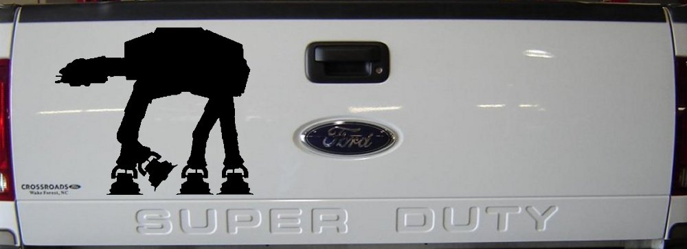 Walker AT-AT Sci Fi Car or Truck Window Decal Sticker
