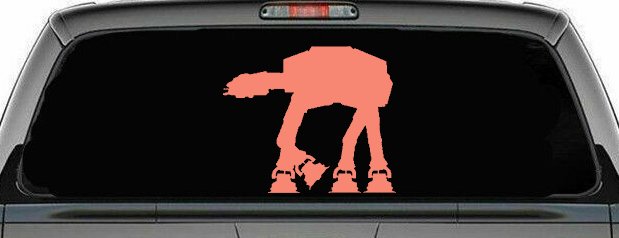 Walker AT-AT Sci Fi Car or Truck Window Decal Sticker