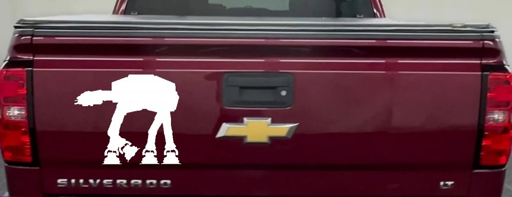 Walker AT-AT Sci Fi Car or Truck Window Decal Sticker