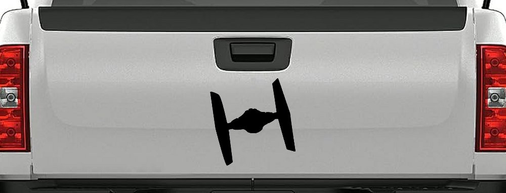 TIE Fighter Car or Truck Window Decal Sticker (Black)