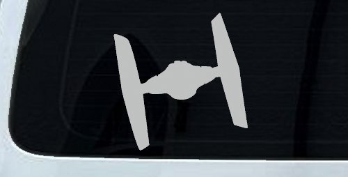 TIE Fighter Car or Truck Window Decal Sticker (Light Gray)