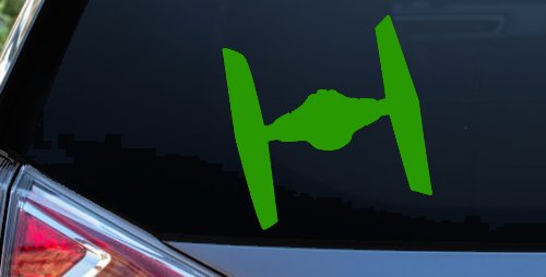 TIE Fighter Car or Truck Window Decal Sticker (Lime)