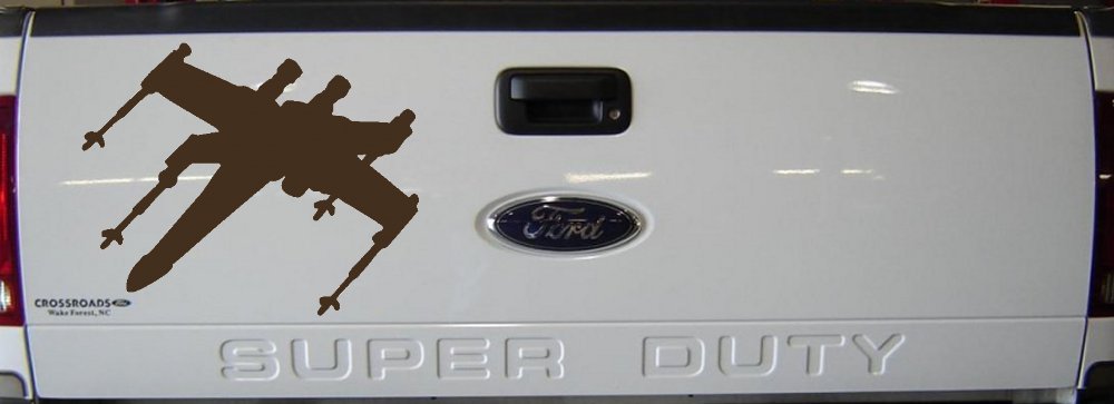 X-Wing Fighter Sci Fi Car or Truck Window Decal Sticker
