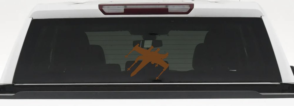 X-Wing Fighter Sci Fi Car or Truck Window Decal Sticker