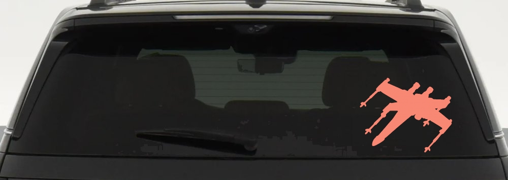 X-Wing Fighter Sci Fi Car or Truck Window Decal Sticker