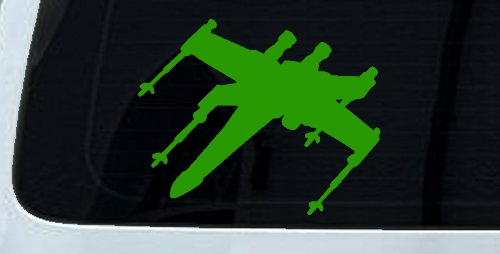 X-Wing Fighter Sci Fi Car or Truck Window Decal Sticker
