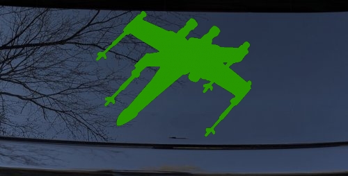 X-Wing Fighter Sci Fi Car or Truck Window Decal Sticker