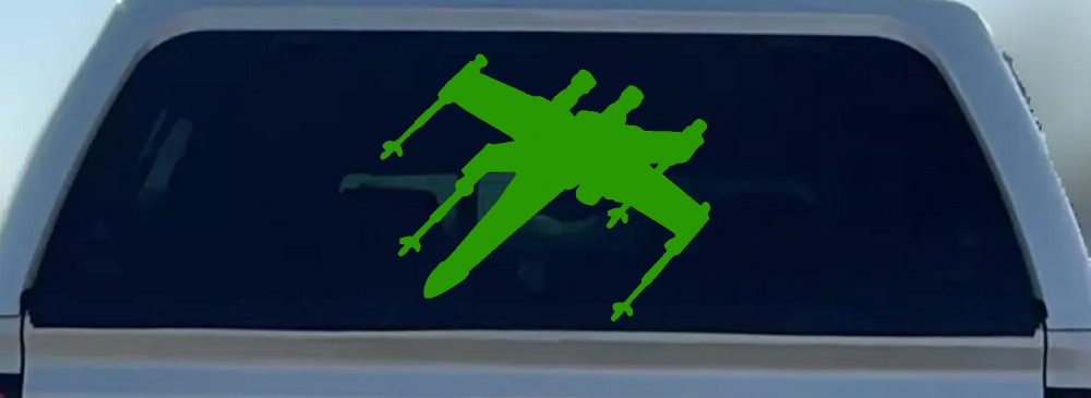X-Wing Fighter Sci Fi Car or Truck Window Decal Sticker