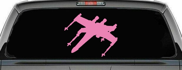 X-Wing Fighter Sci Fi Car or Truck Window Decal Sticker