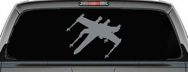 X-Wing Fighter Sci Fi Car or Truck Window Decal Sticker