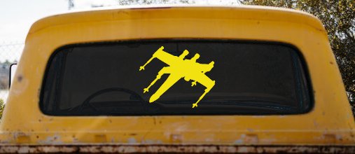 X-Wing Fighter Sci Fi Car or Truck Window Decal Sticker