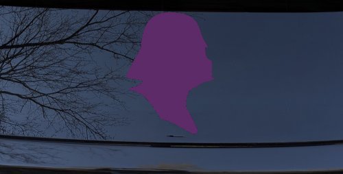 Star Wars Darth Vader Sci Fi Car or Truck Window Decal Sticker (Violet)